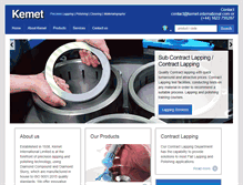 Tablet Screenshot of kemet-international.com